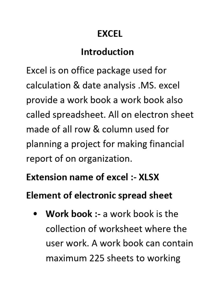 Excel | PDF | Microsoft Excel | Spreadsheet