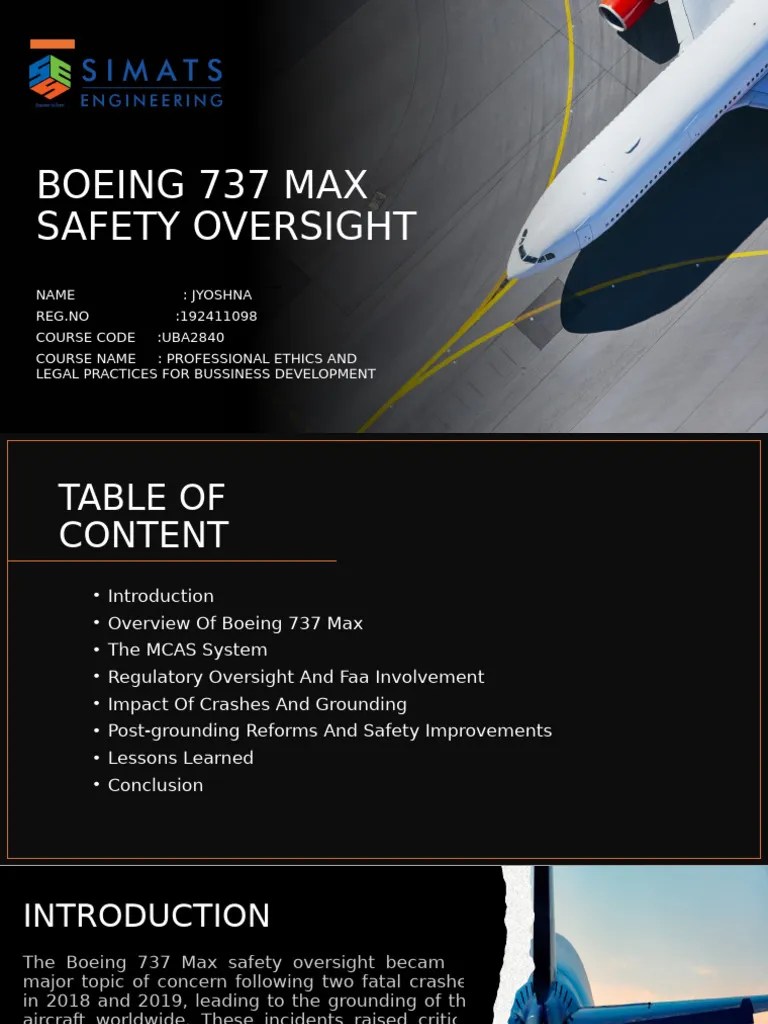 Boeing 737 Max Safety Oversight | PDF | Federal Aviation Administration | Civil Aircraft