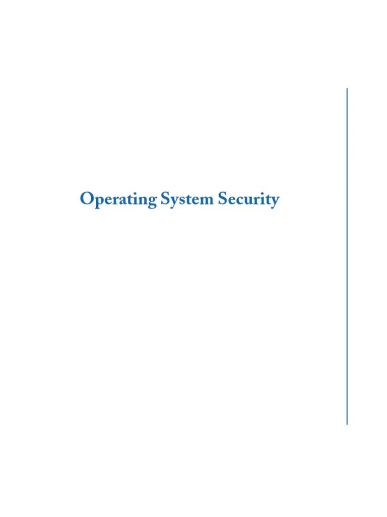 Operating System Security 2008 Process Computing