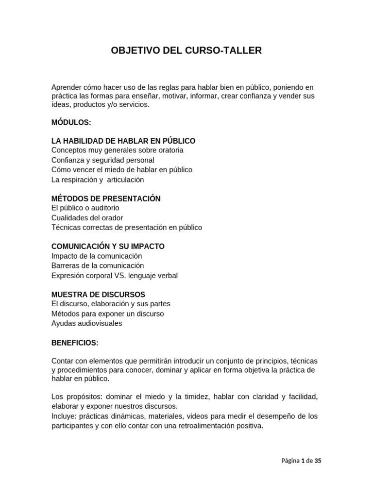 Tecnicas De Como Hablar En Publico | PDF | Hablar En Público | Comunicación