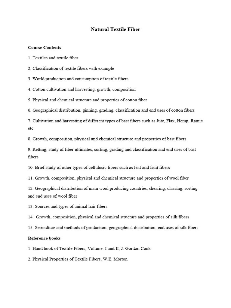 Introduction | PDF | Textiles | Fibers