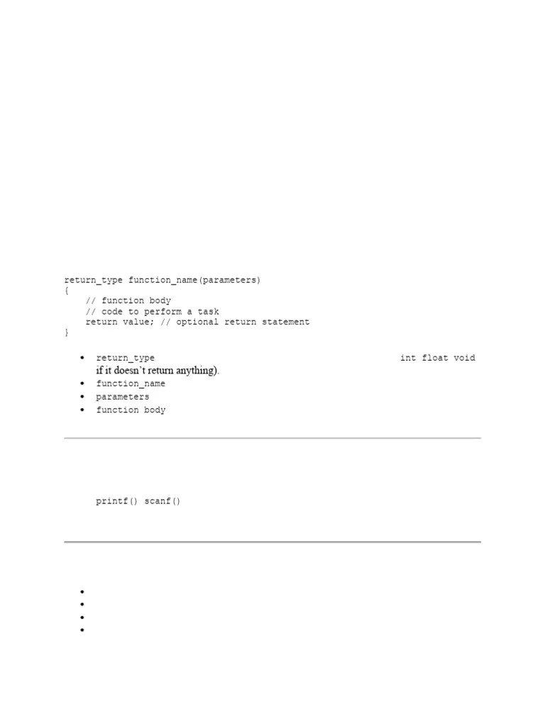 Lecture 7-Functions With Examples | PDF | Parameter (Computer Programming) | Computer Programming