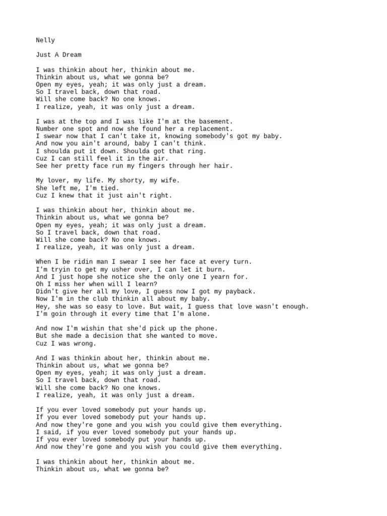 Nelly-Just A Dream | PDF