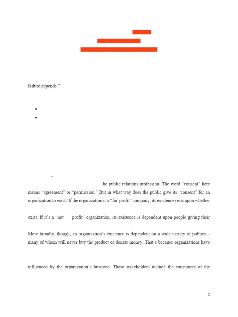 The 10 Principles Of Public Relations | PDF | Public Relations ...