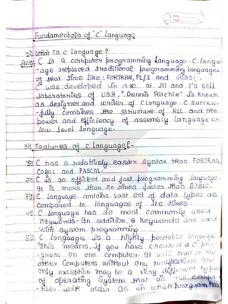 C Programming Notes | PDF