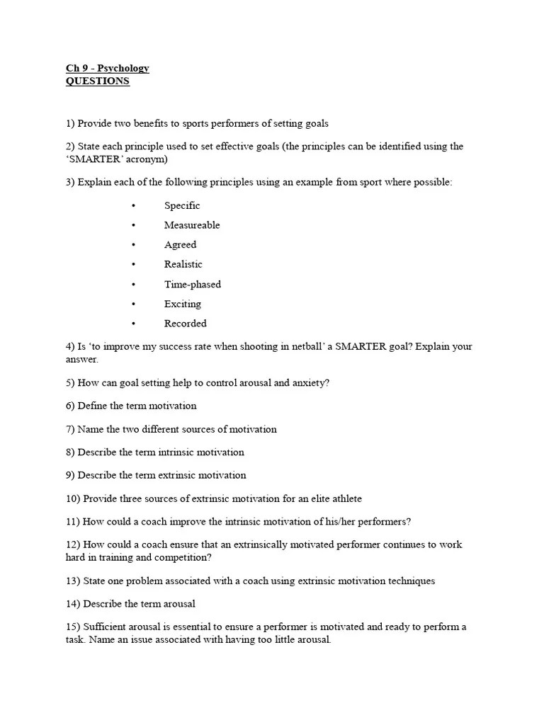 Ch_9_Psychology_PrActice_Questions | PDF | Extraversion And ...