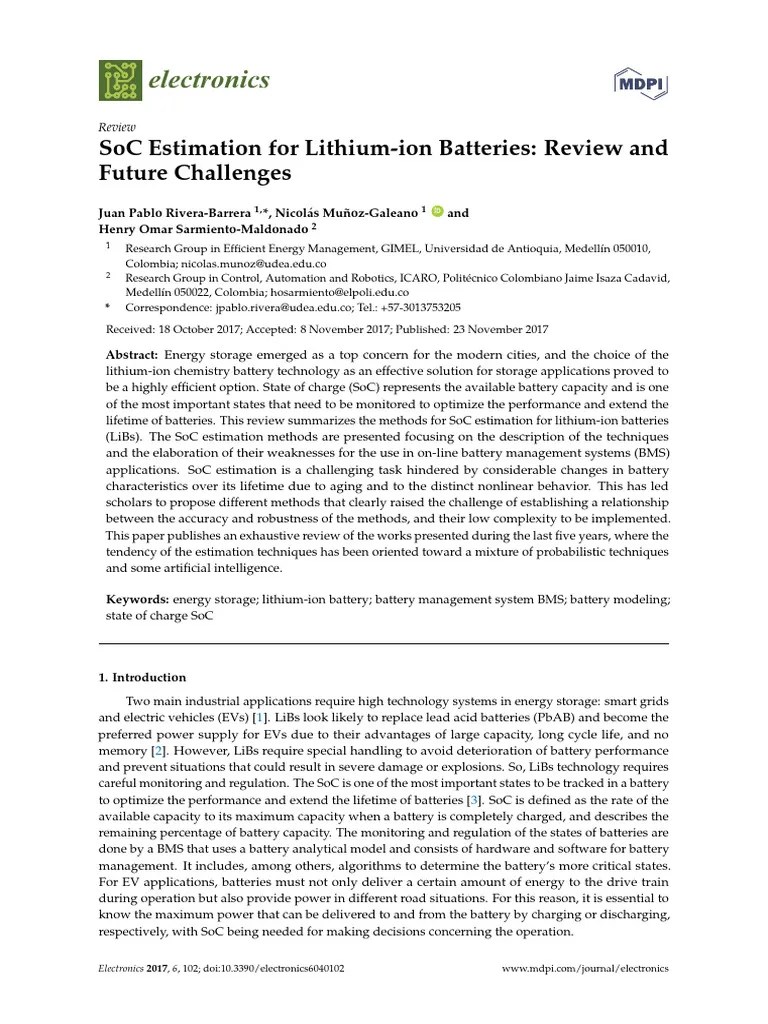 SoC_Estimation_for_Lithium-ion_Batteries_Review_an | PDF | Electrical ...