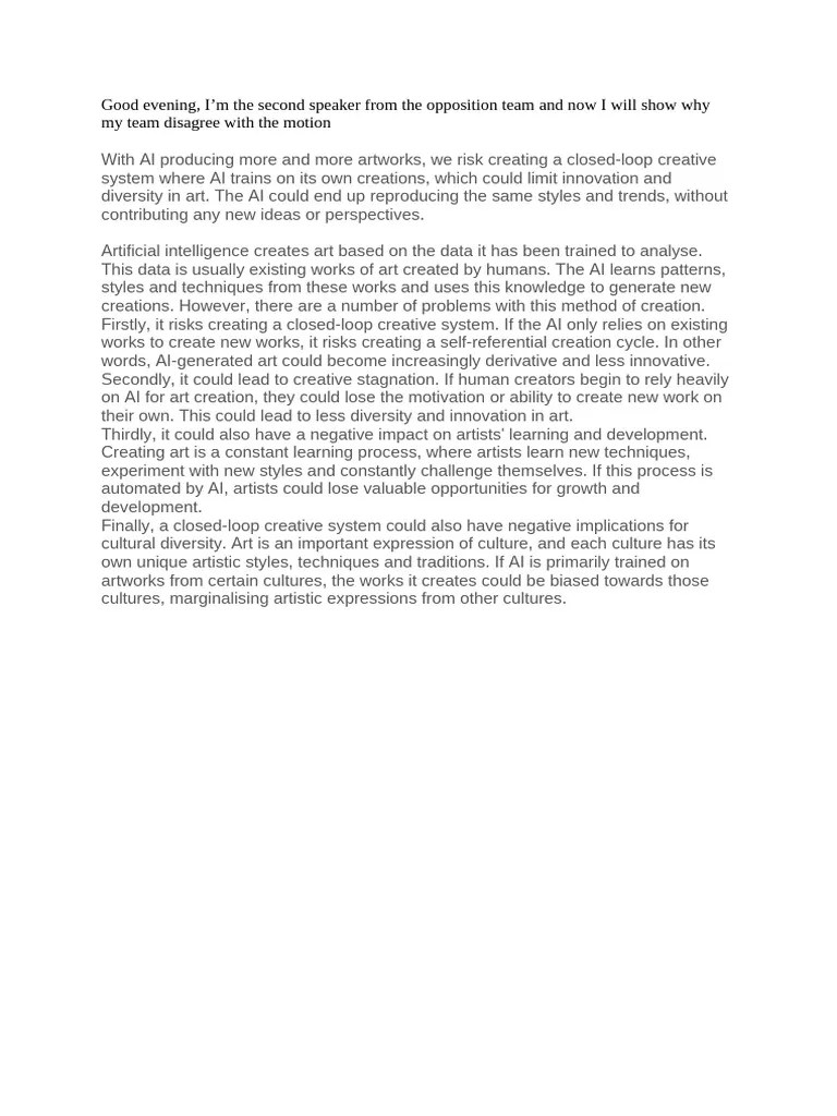 AI Limits Creativity | PDF