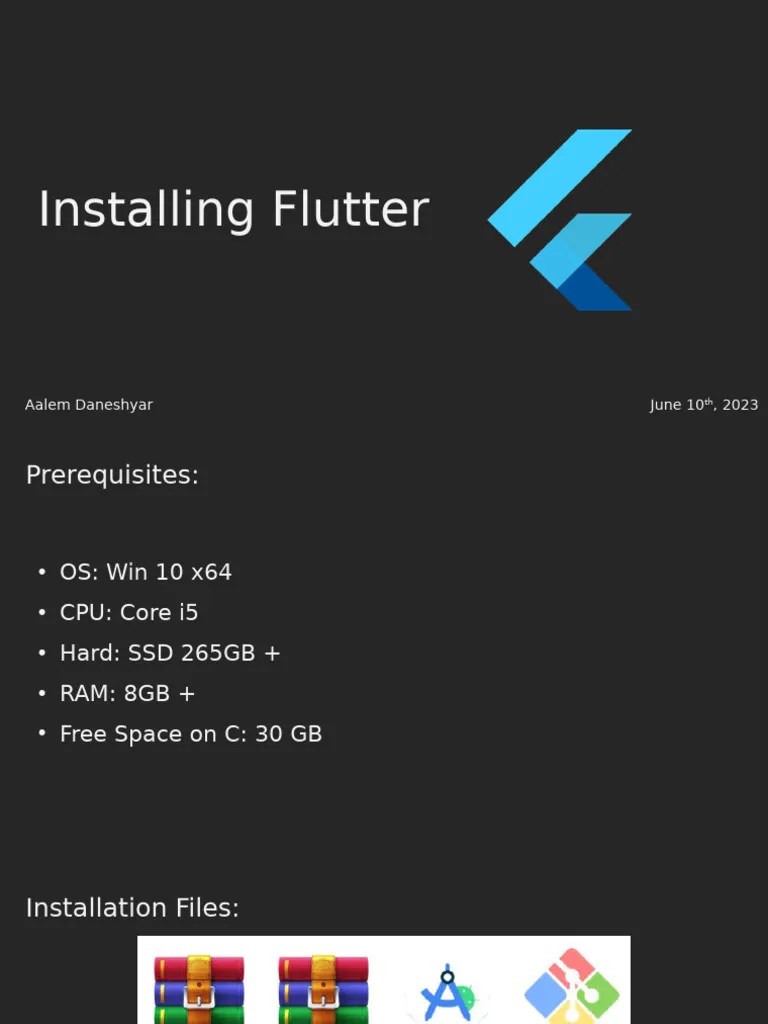 Flutter Installation - Complete | PDF