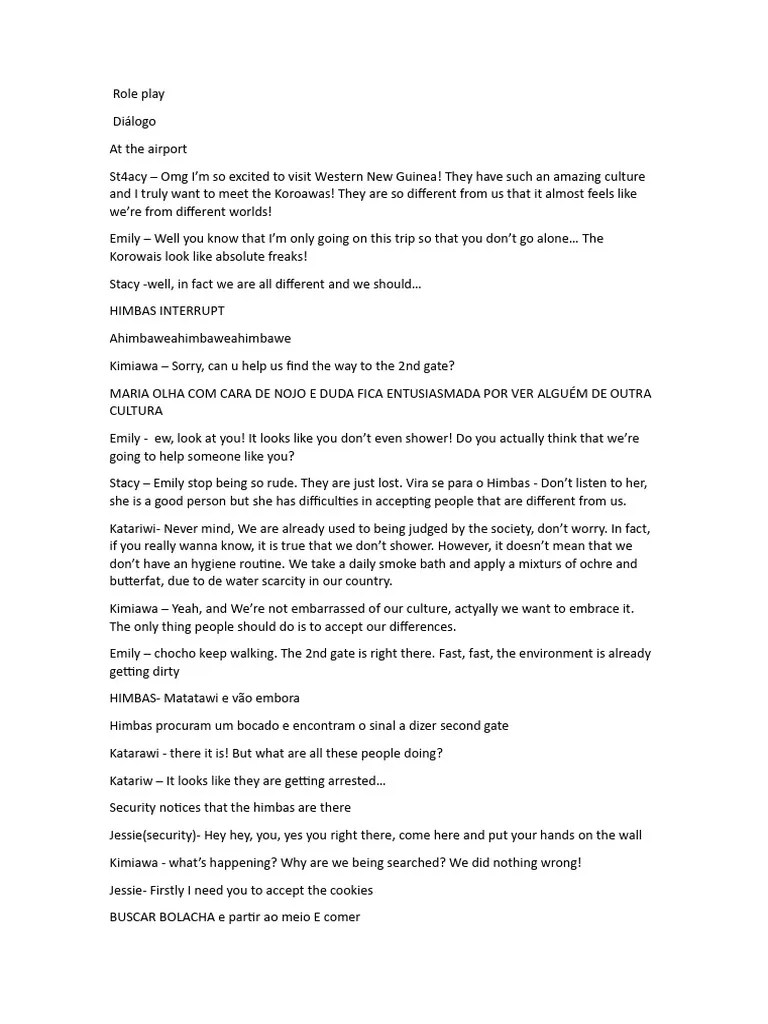 Role Play Pdf