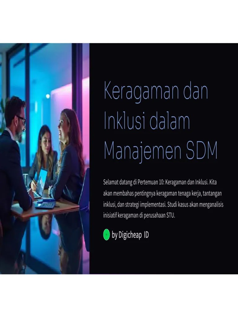 Keragaman-dan-Inklusi-dalam-Manajemen-SDM | PDF | Karier & Perkembangan