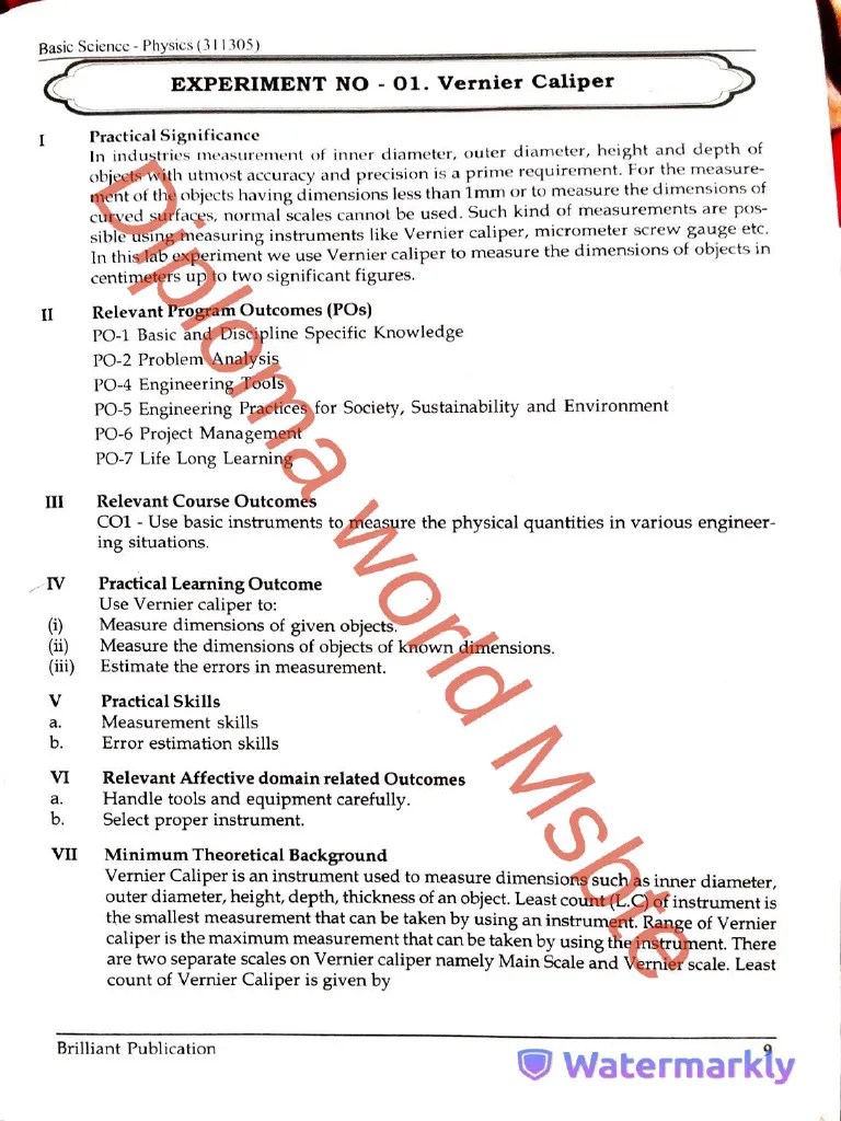 Basic Science (Physics) 311305 | PDF