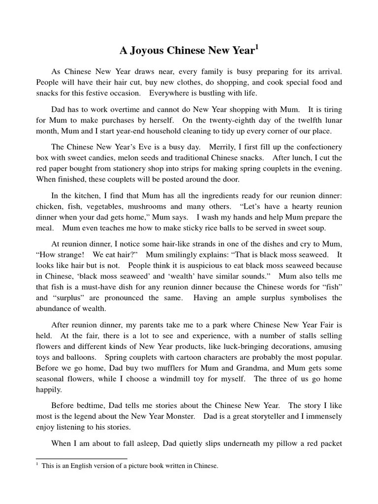 Chinese New Year | PDF