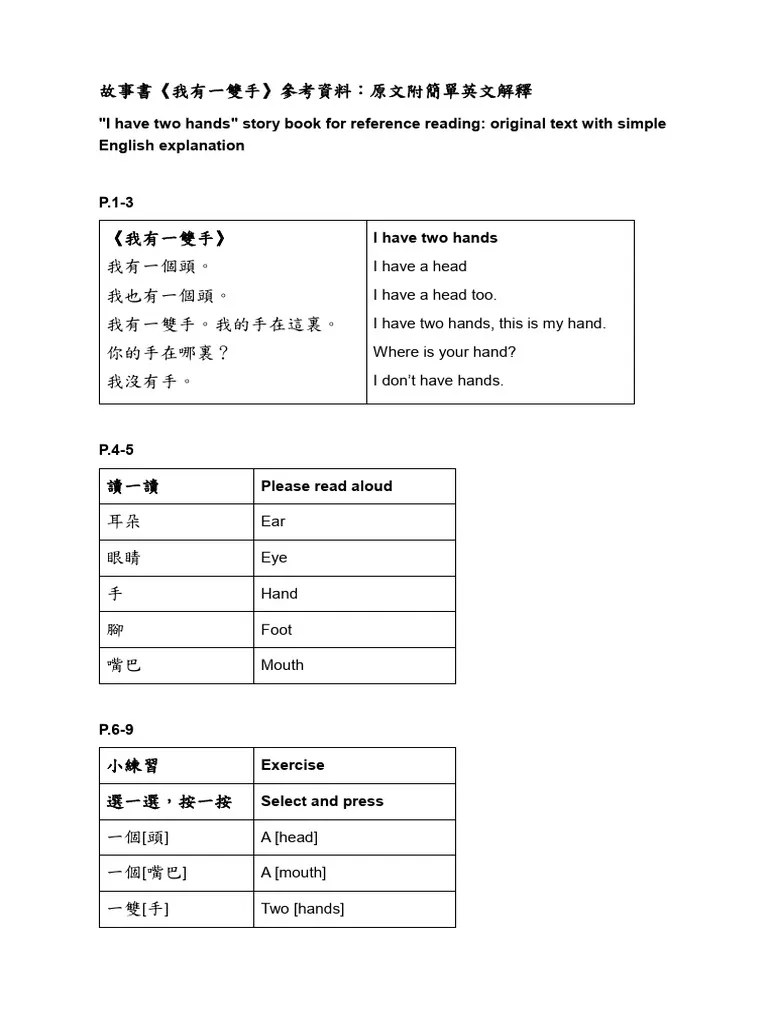 I Have Two Hands | PDF