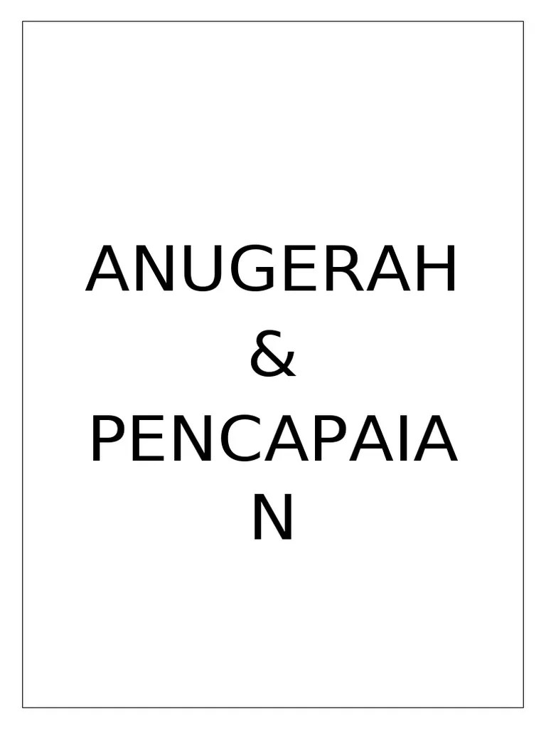 ANUGERAH | PDF