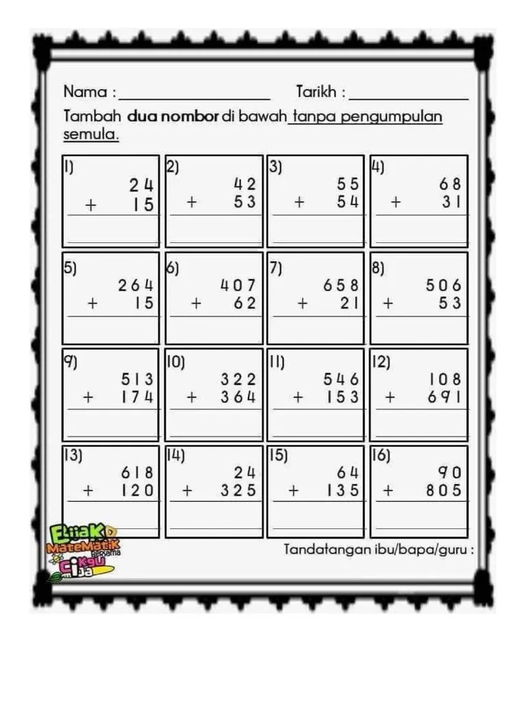 Latihan Matematik Tahun 2 Pdf - Ocean Illustrations - High Quality 4K Collection