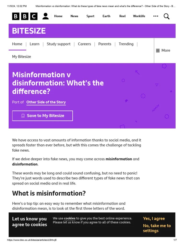 Misinformation Vs Disinformation - What Do These Types Of Fake News ...