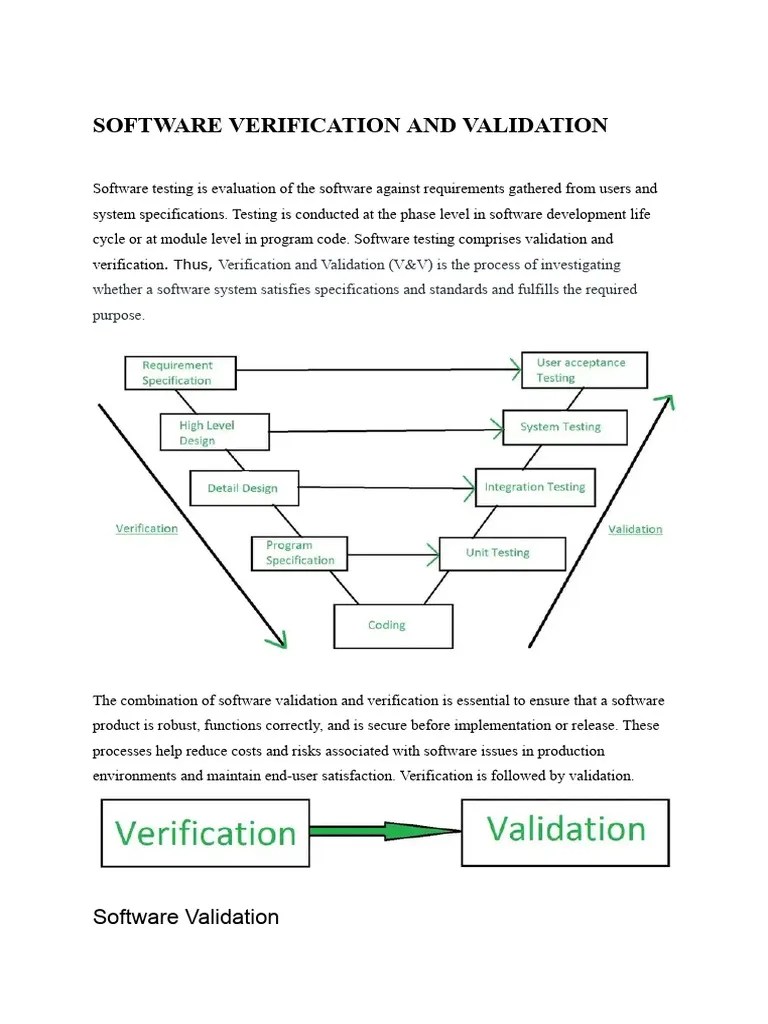 Eeee1231 Software Engineering - Software Verification And Validation ...