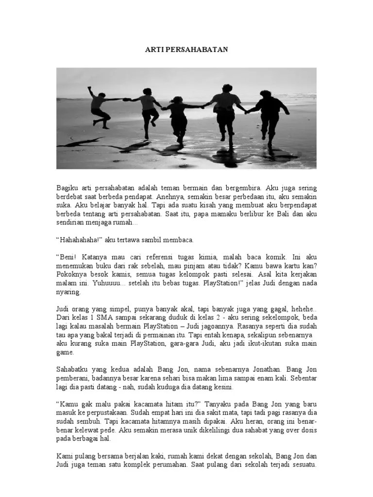 Arti Persahabatan