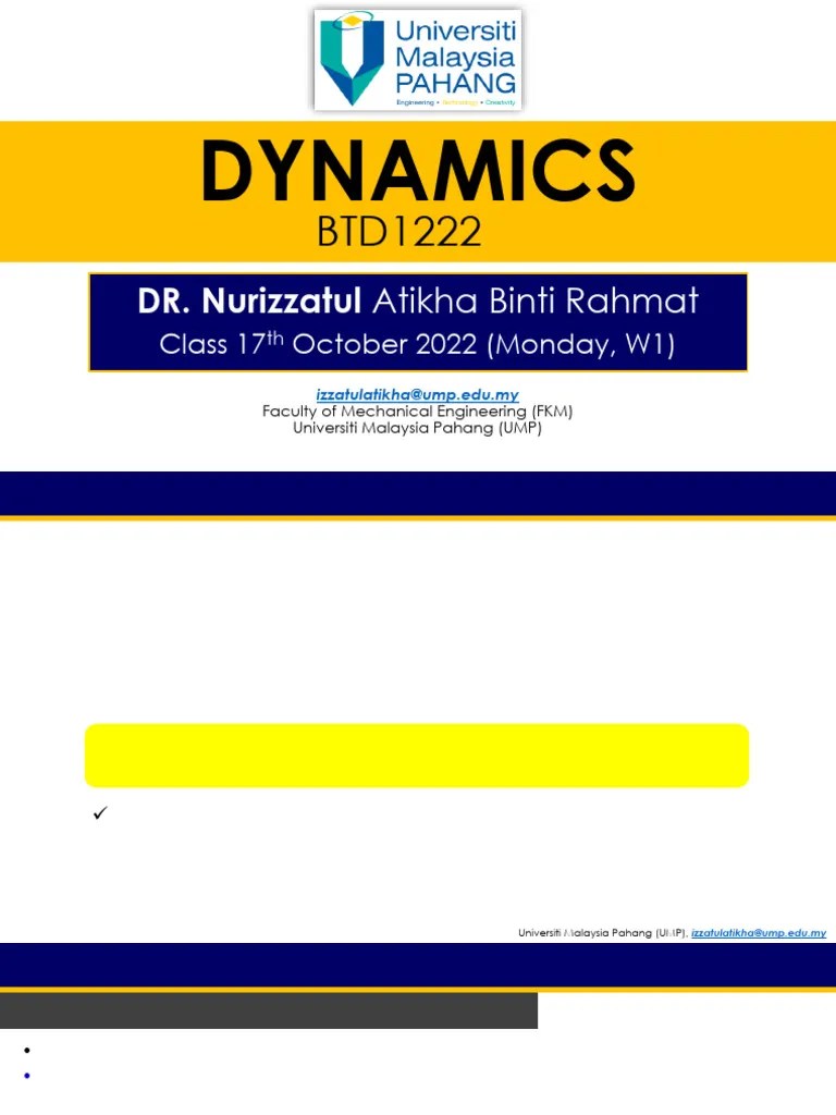 DYNAMICS CHAPTER 1 | PDF | Kinematics | Rotation