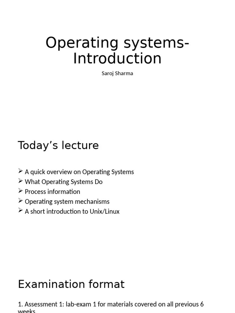 Os 1 | PDF | Operating System | Process (Computing)
