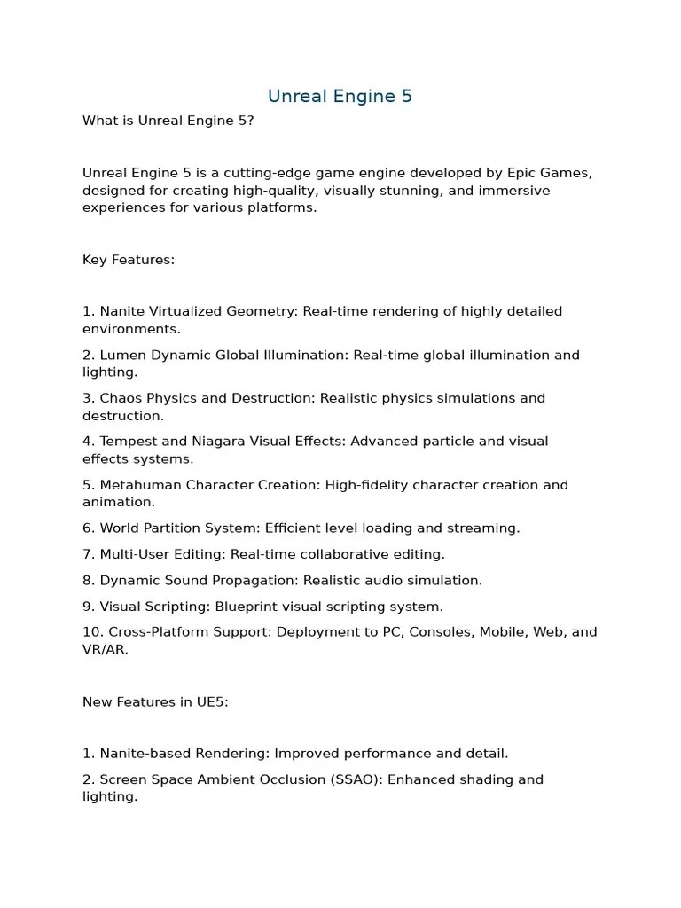 Unreal Engine 5 | PDF