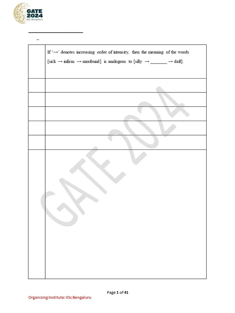 Gate CSE + DA 2024 | PDF | Eigenvalues And Eigenvectors | Probability ...