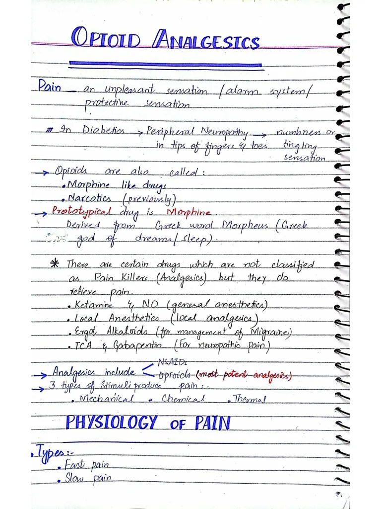 Opioid Analgesics | PDF