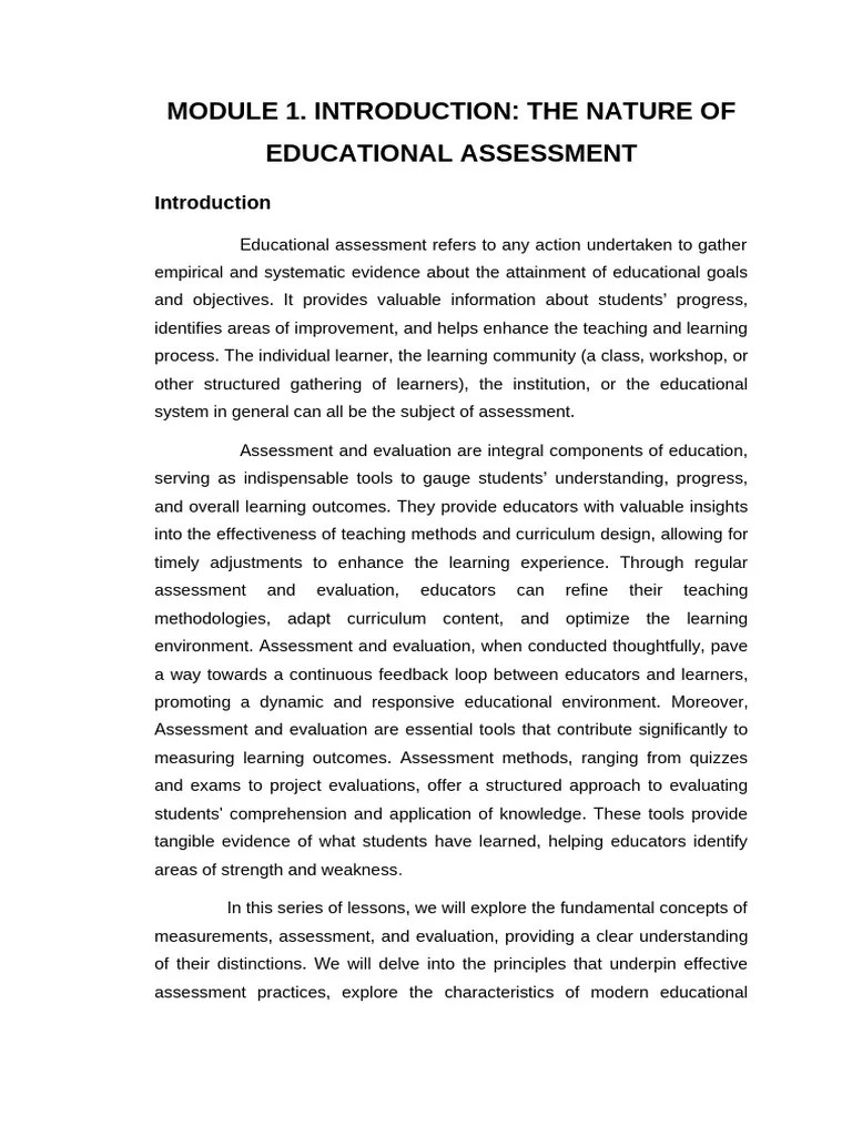 Module-1_Lesson-1-5 | PDF | Educational Assessment | Validity (Statistics)