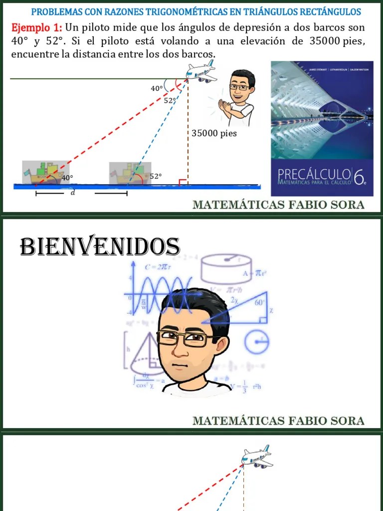 Problemas Con Razones Trigonometricas En Triangulos Rectangulos ...