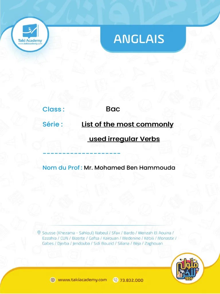 The Irregular Verbs | PDF