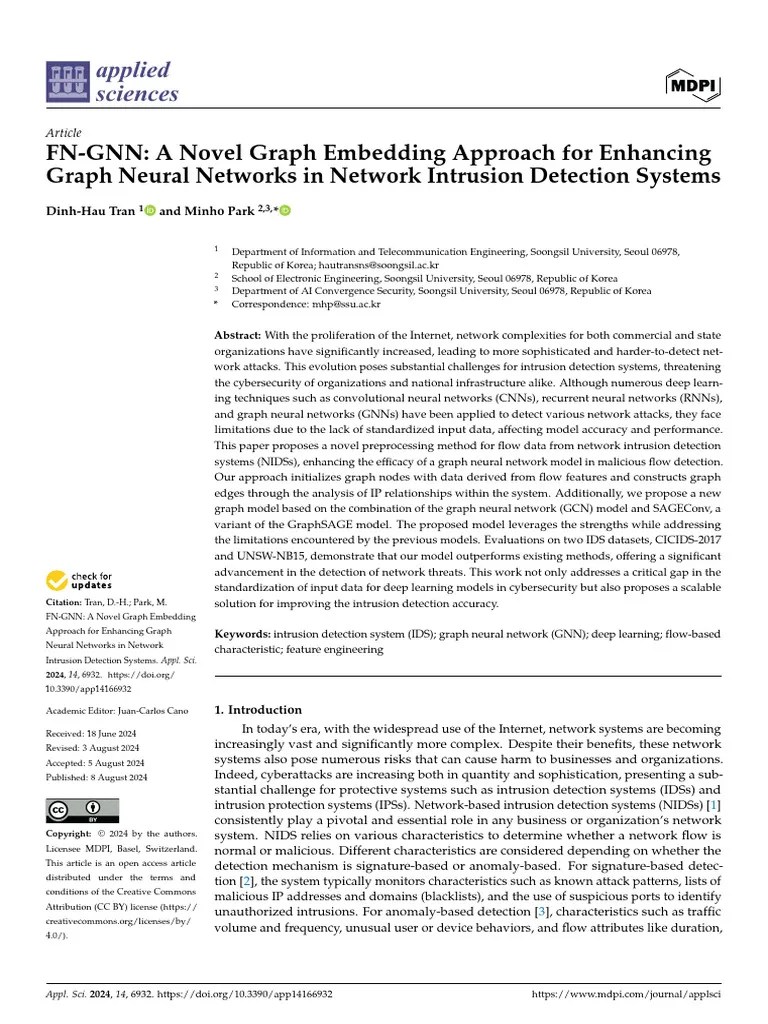 Applied Science - 2024 - FN - GNN A Novel Graph Embedding Approach For ...