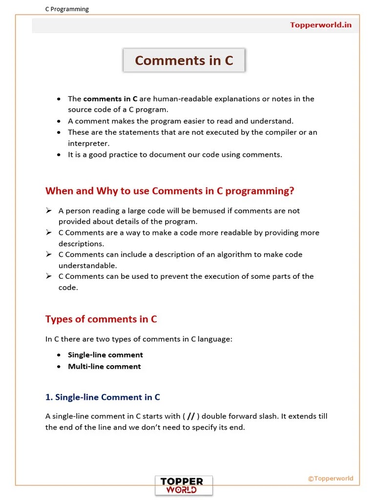 Comments And Tokens In C | PDF | Reserved Word | Bracket