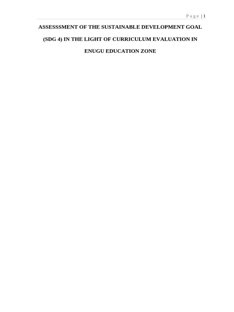 Chapter 1 Project | PDF | Evaluation | Curriculum