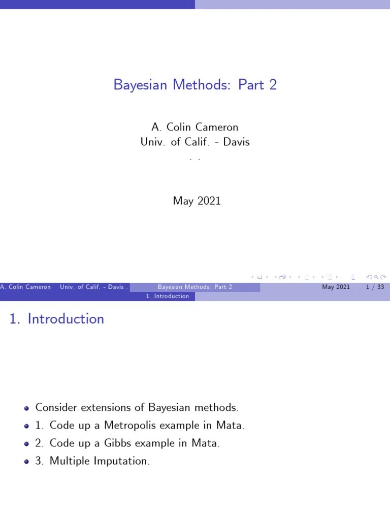 Bayes_2021_part2 | PDF | Econometrics | Bayesian Inference