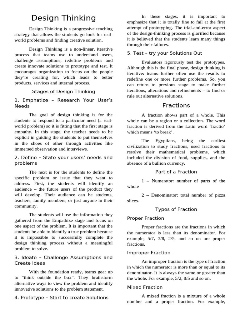 Design Thinking | PDF | Design Thinking | Cognition