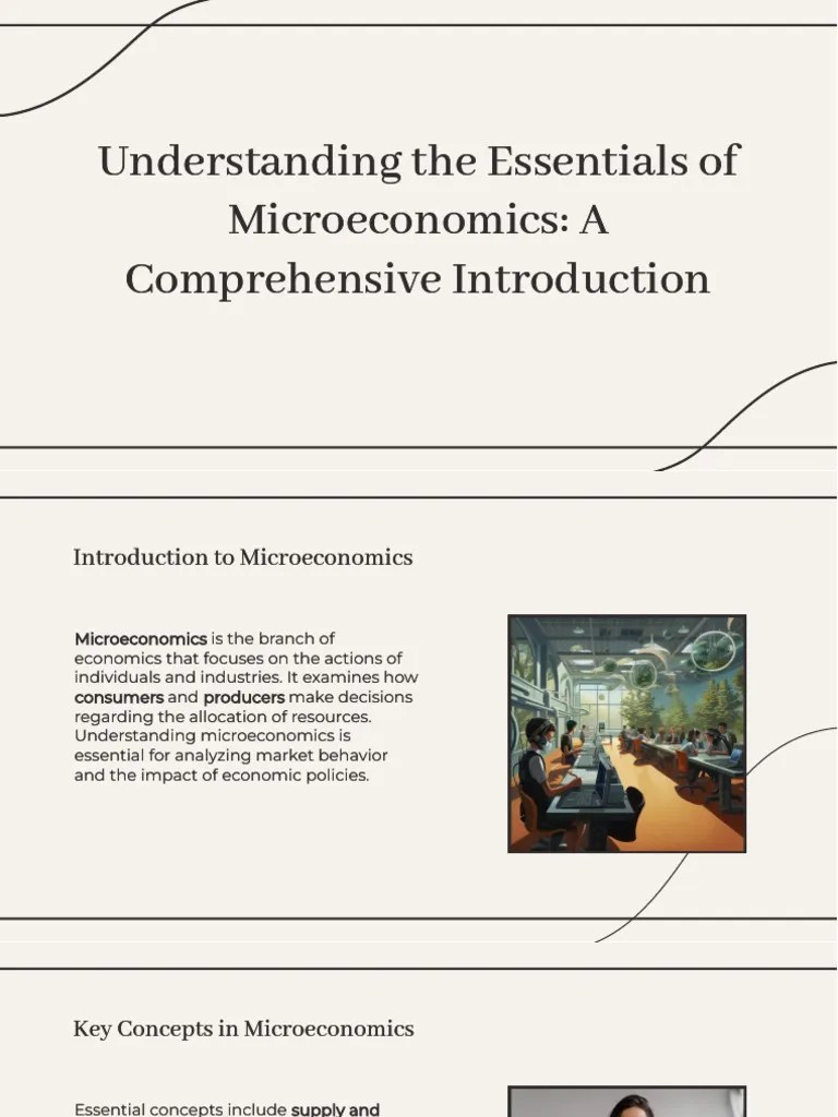 Understanding The Essentials Of Microeconomics A Comprehensive ...