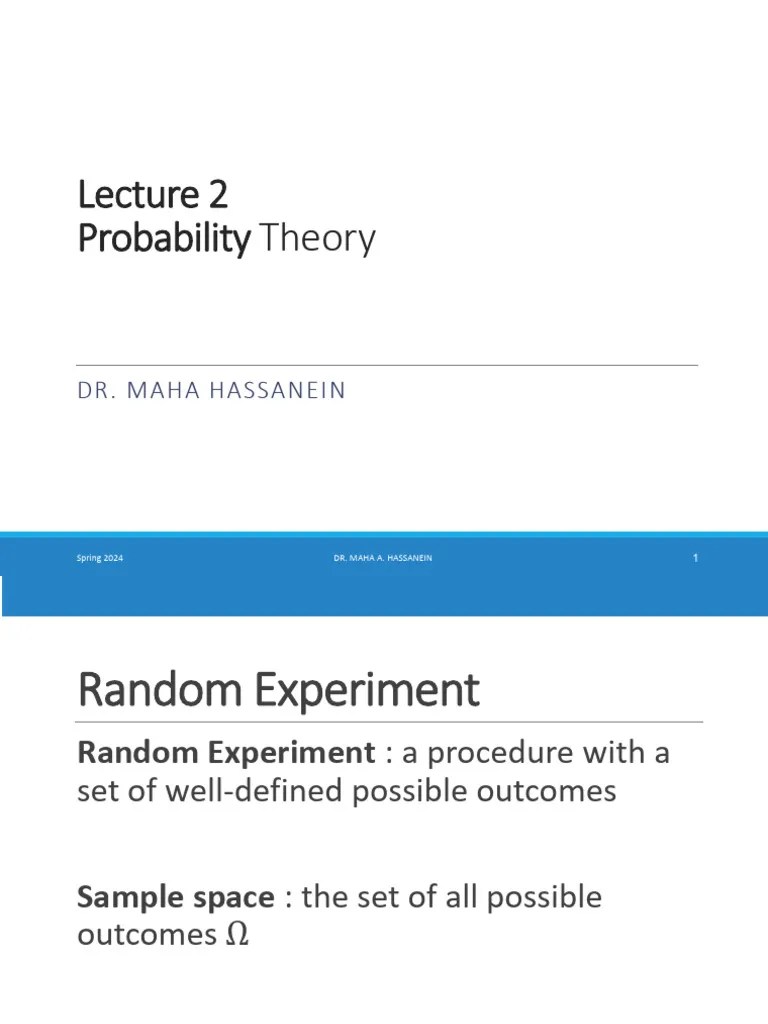 Lecture 2 - Adv - Probability - Theory | PDF | Probability | Measure Theory