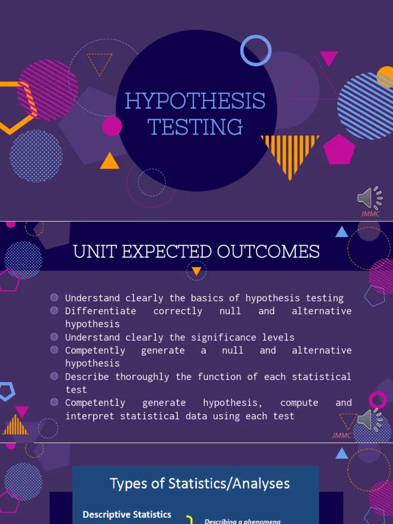 Hypothesis Testing And Statistical Test Part I (Z-Test And T-Test ...