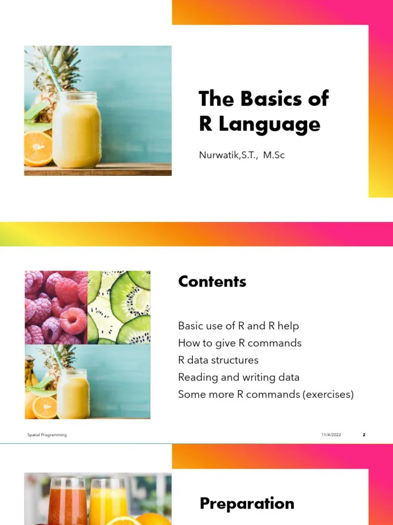 M1_Basics_R_Language | PDF | R (Programming Language) | Computer ...