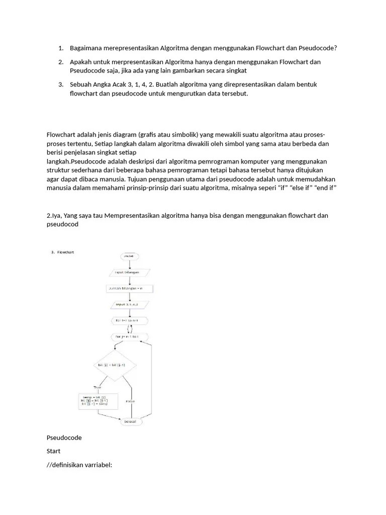 Bagaimana Merepresentasikan Algoritma Dengan Menggunakan Flowchart Dan ...