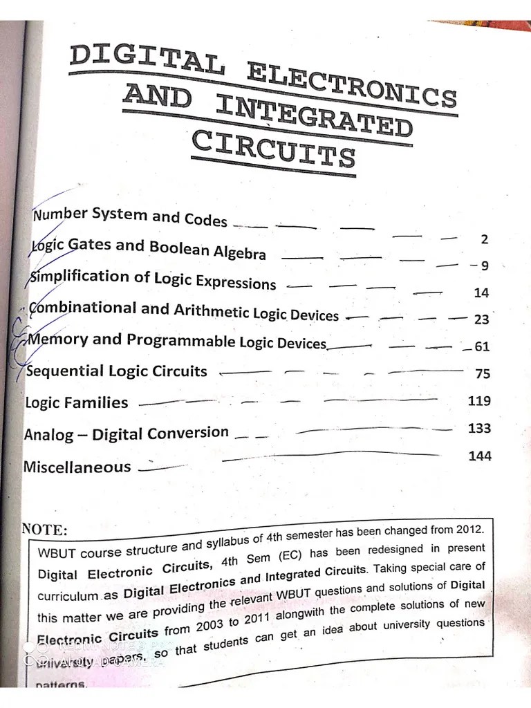 Digital Electronics & Integrated Circuits | PDF