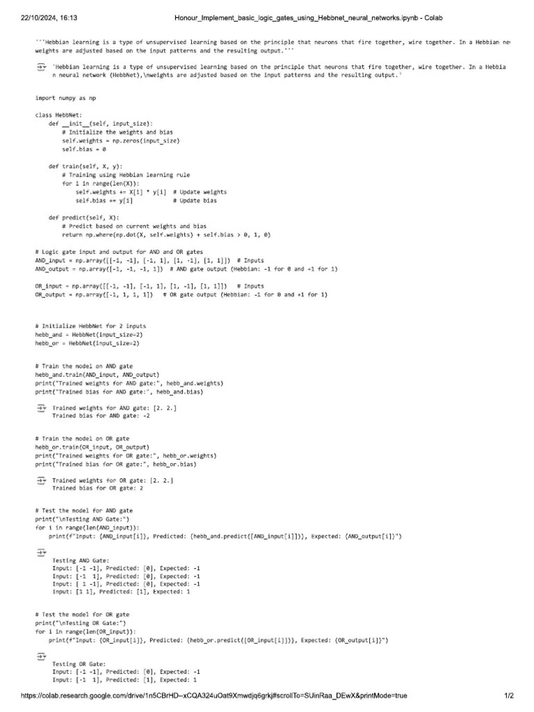 Artificial Neural Network Code | PDF