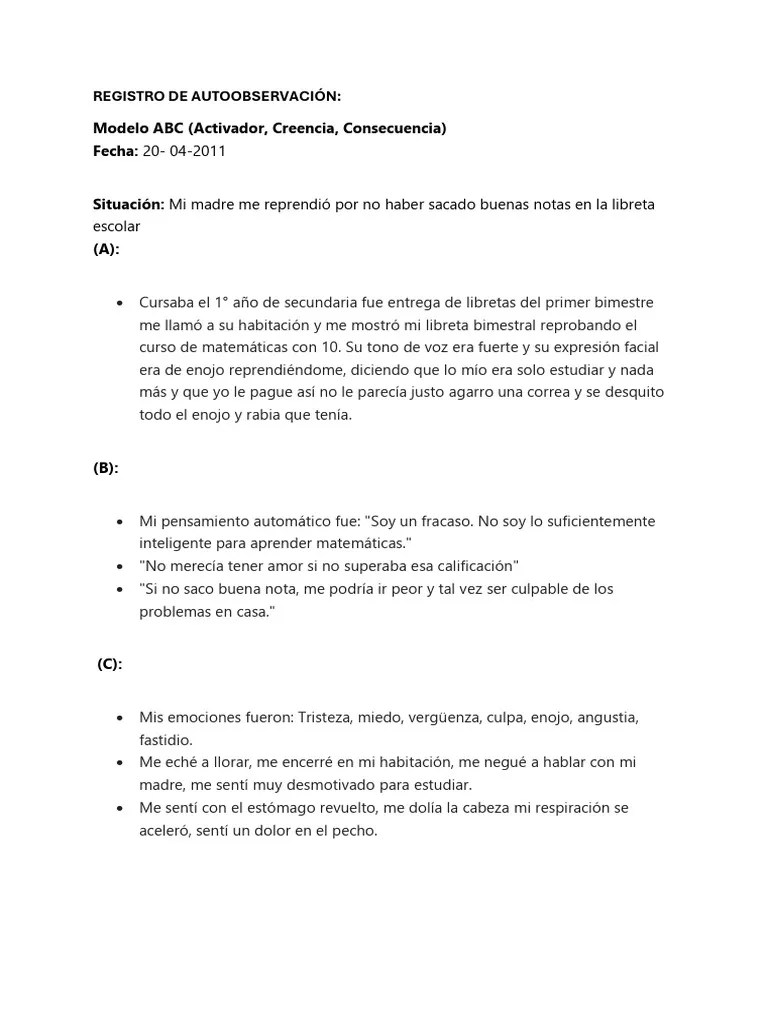 Auto Observacion | PDF