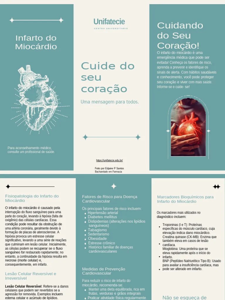 Folder Infarto Do Miocardio | PDF | Infarto Do Miocárdio | Coração