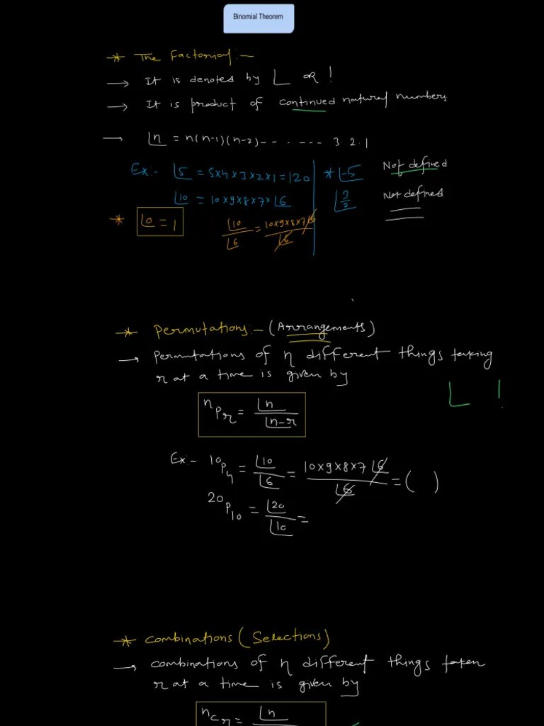 Binomial Theorem B3 | PDF