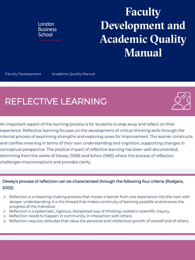 Reflective Learning | PDF | Learning | Critical Thinking