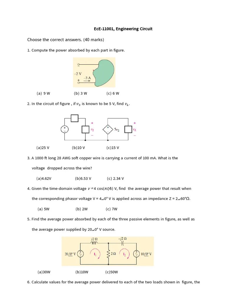 EcE Enginering Circuit | PDF | Electrical Network | Computer Engineering