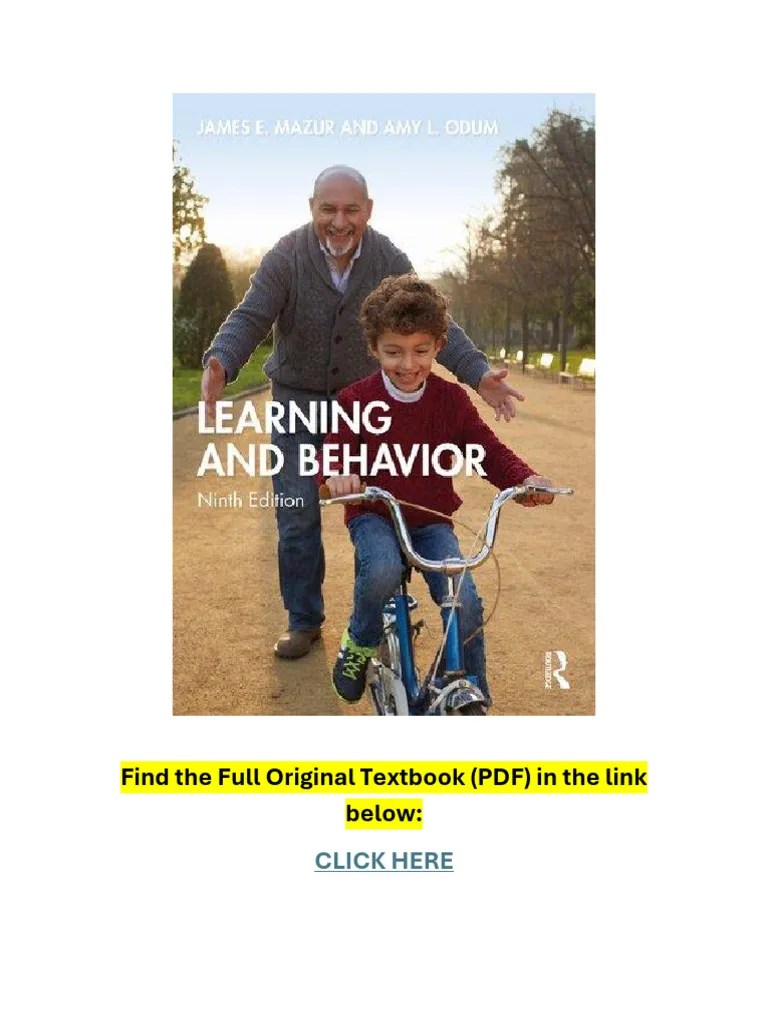 Learning And Behavior 9th Edition Textbook | PDF | Learning | Reinforcement
