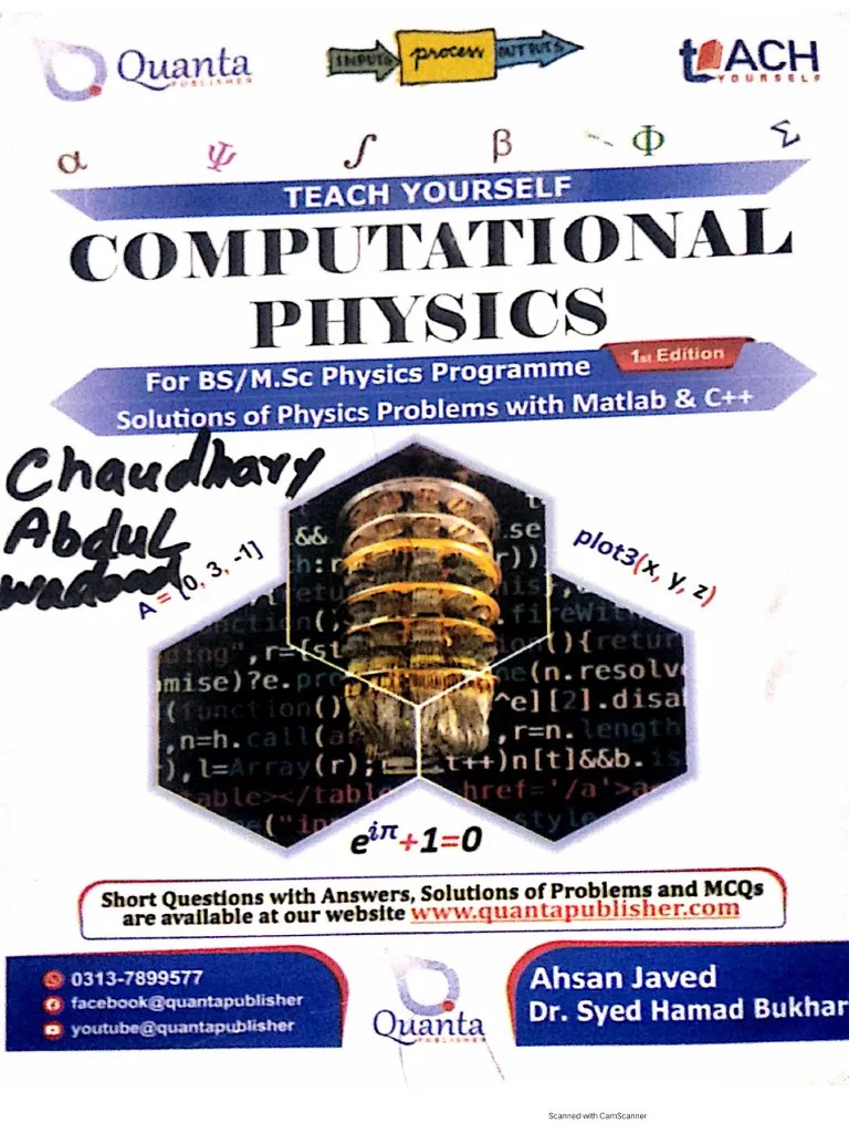 Computational Physics (Quanta) | PDF